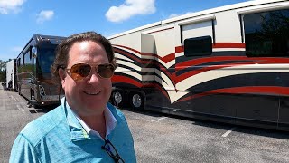 Motorcoach Shopping April 2022 (We found Darrell Waltrip's 2010 Newell Coach!!)