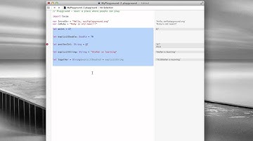 Xcode 6 Swift Playground videoblog #2