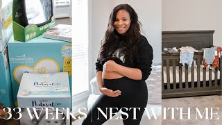 38 &amp; Pregnant | Third Trimester Update | Getting COVID | Starting to Nest | Pregnancy VLOG