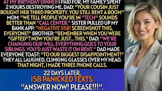 Father Called Me a Disappointment at My Own Birthday Dinner — 22 Days Later, They Panicked