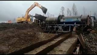 Скруббер бутара СБ 80 в работе на участке троммель для промывки Восток Металл в Благовещенске