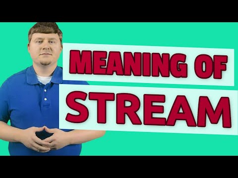 Meaning Of Stream, Stream, English Vocabulary