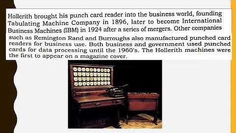 IX Computer Lecture 19D HISTORY OF COMPUTERS PART IV