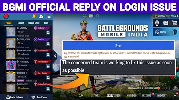 BGMI OFFICIAL REPLY ON FACEBOOK LOGIN ISSUE 😱| BGMI APP NOT ACTIVE PROBLEM EXPLAINED