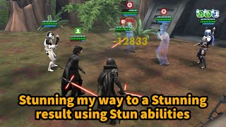 Stunning my way to a stunning result using stun abilities - 3v3 GAC - SWGoH