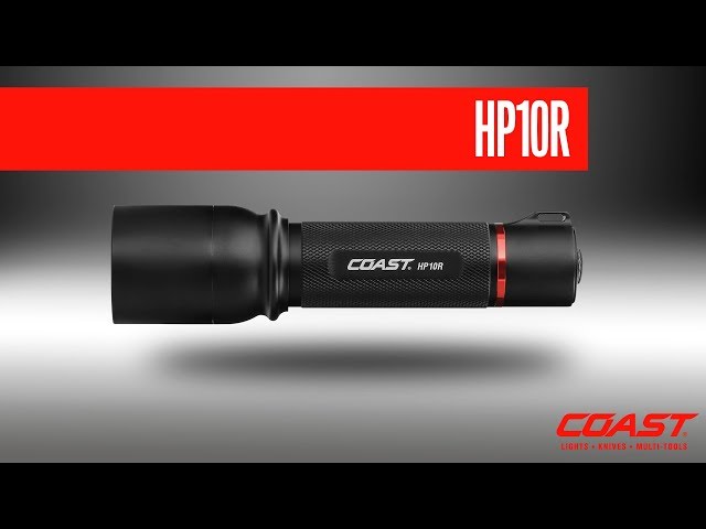coast 20923 hp10r rechargeable led flashlight HP3R 500 Lumen Penlight with TWIST FOCUS, Black A third output produces a disorienting strobe Coast HP3R Rechargeable Focusing Penlight