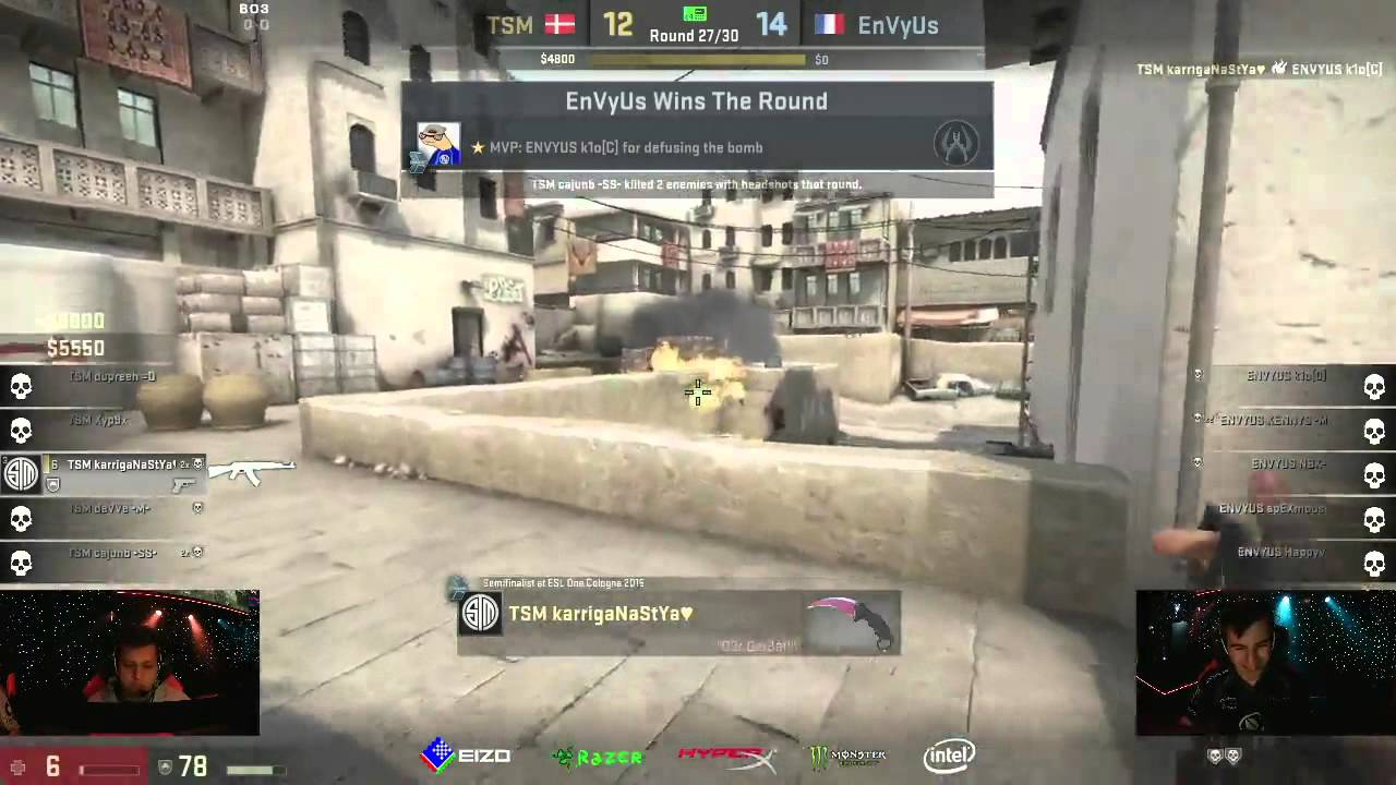 CSGO EnVyUs Kioshima HOT Defuse YouTube