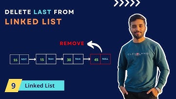 Delete last element from linked list | Linked List part 9
