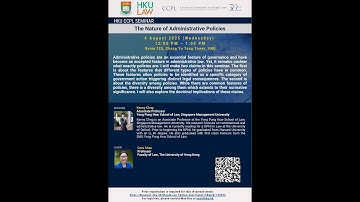 “The Nature of Administrative Policies” (6 August 2025)