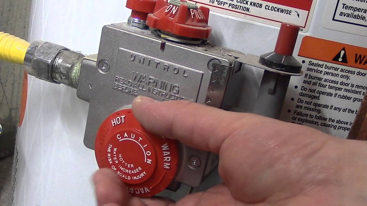 How to change your Water Heater Temperature YouTube