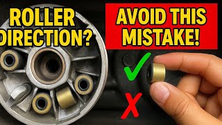 How to correctly install clutch roller : Perfect direction and orientation explained