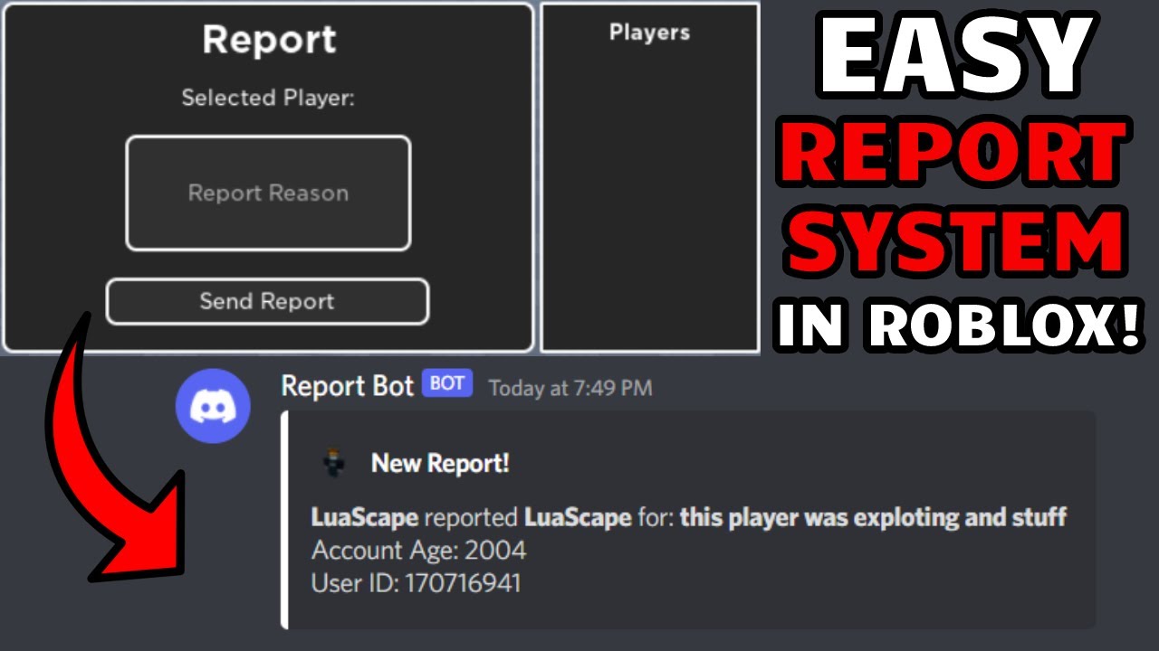 Simple Report System With Discord Webhooks Roblox Youtube