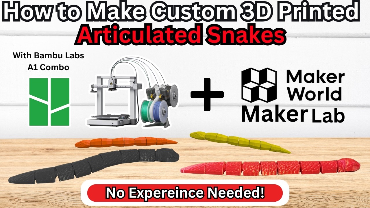 Snake Making Machine How to Make a Custom 3D Printed Articulated Snake (Bambu A1 Combo ...