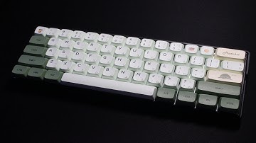 Matcha Keycap Set with Japanese Legends (ZDA PBT)