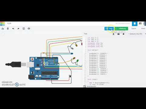LED circular dial using arduino || simulation - YouTube