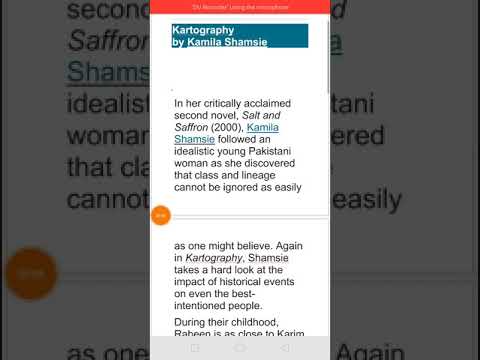 KARTOGRAPHY BY KAMILA SHAMSIE - SUMMARY