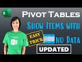 [UPDATED] Trick to show items with no data in PivotTables - including Power Pivot!