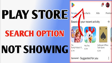 Play Store Search Option Not Showing // Play Store Search Option Problem