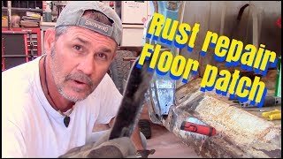 Rust repair floor patch Chevy c10 truck