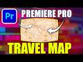 Easy Travel Map Animation Premiere Pro  No Plugin Needed