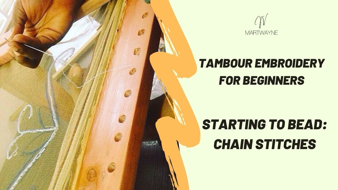 Tambour Embroidery Tambour Beading Starting to Bead Chain