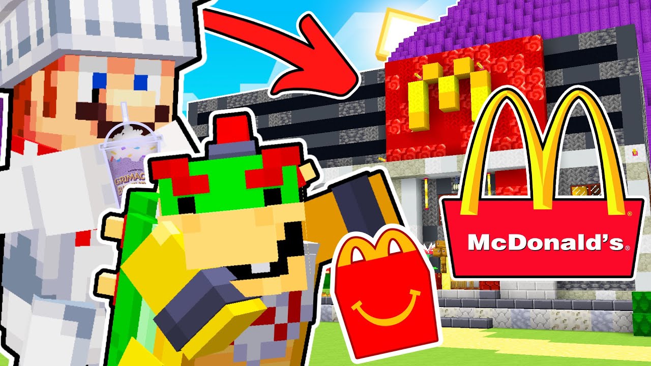 Minecraft Nintendo Fun House | Bowser Jr Goes To McDonalds! [23]