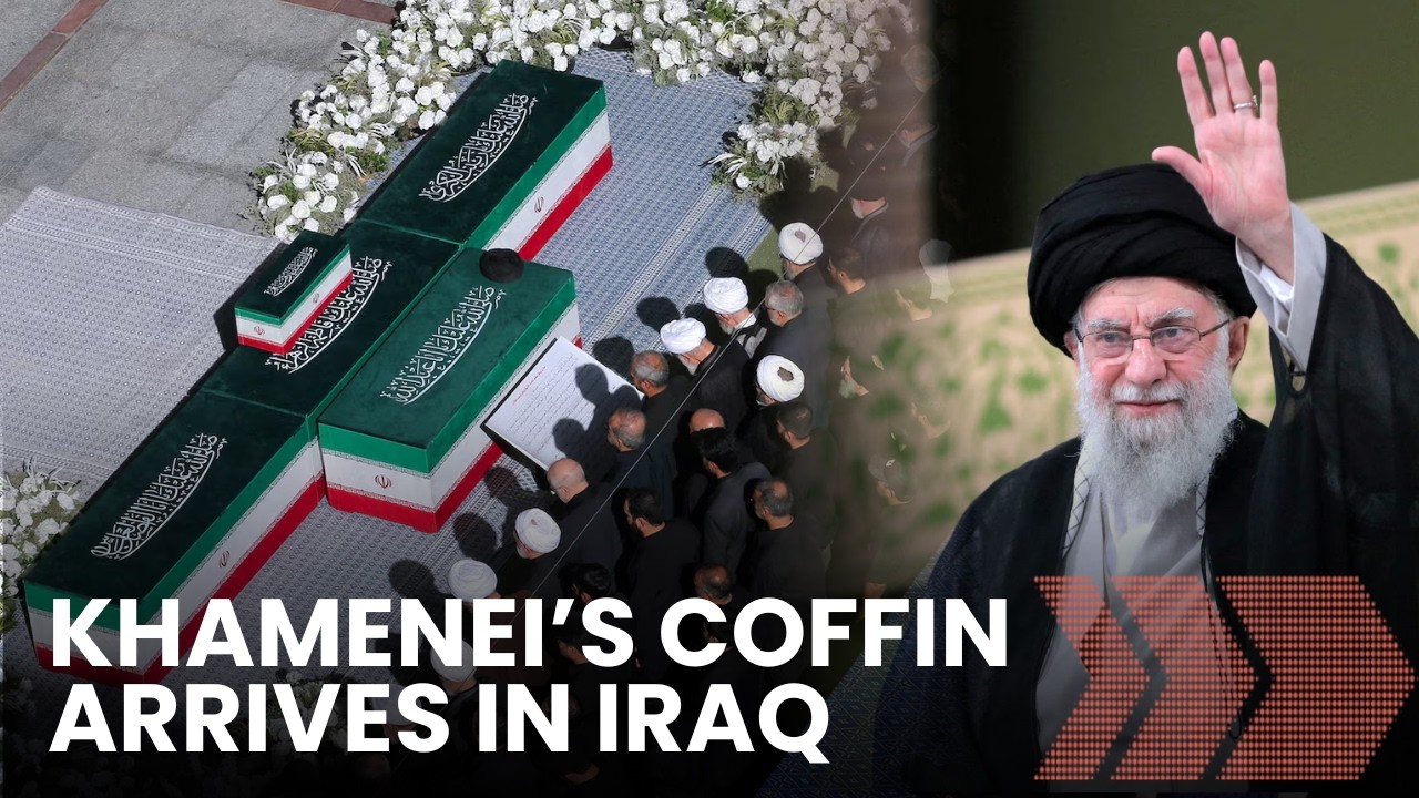 Khamenei Funeral LIVE: Body Of Iran's Late Supreme Leader Arrives In Iraq's Najaf thumbnail