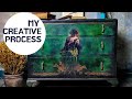 My Crazy Creative Process! Plus How to use Decoupage on Furniture