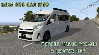 All New Toyota Hiace Premio 8 Seater Car Mod For Bus Simulator Indonesia | New Car Mod Bussid Free