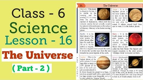 Class 6 | Science | Lesson 16 | The Universe.(part-2) Maharashtra Board.