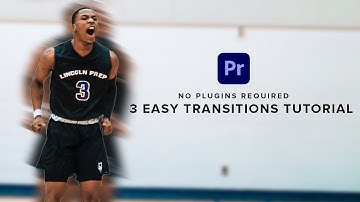 3 EASY Video Transition Effects (NO PLUGINS REQUIRED)