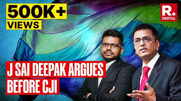 Same Sex Marriage: J Sai Deepak argues before CJI Chandrachud led bench in Supreme Court