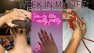 A week in my life as a crochet small business owner + mom | VLOG
