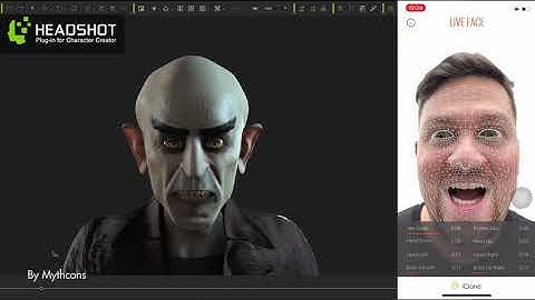 Count Orlok (Nosferatu) character made with Headshot, animated with iClone LIVE FACE