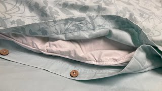 No-sew Duvet Cover tip! Keep your duvet or comforter from shifting and bunching inside a duvet cover screenshot 3