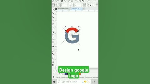 Making Google logo in Coreldraw #coreldraw #design #vector #shortsfeed #shortsviral #shorts