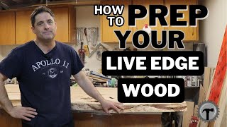 Prepping Your Live Edge wood for Epoxy Resin - Step 1 #diy