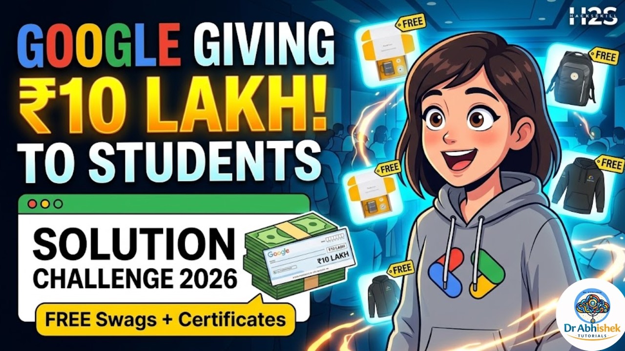 Students Can Win ₹10 LAKH 😱 | Google Solution Challenge 2026 (Swags ...