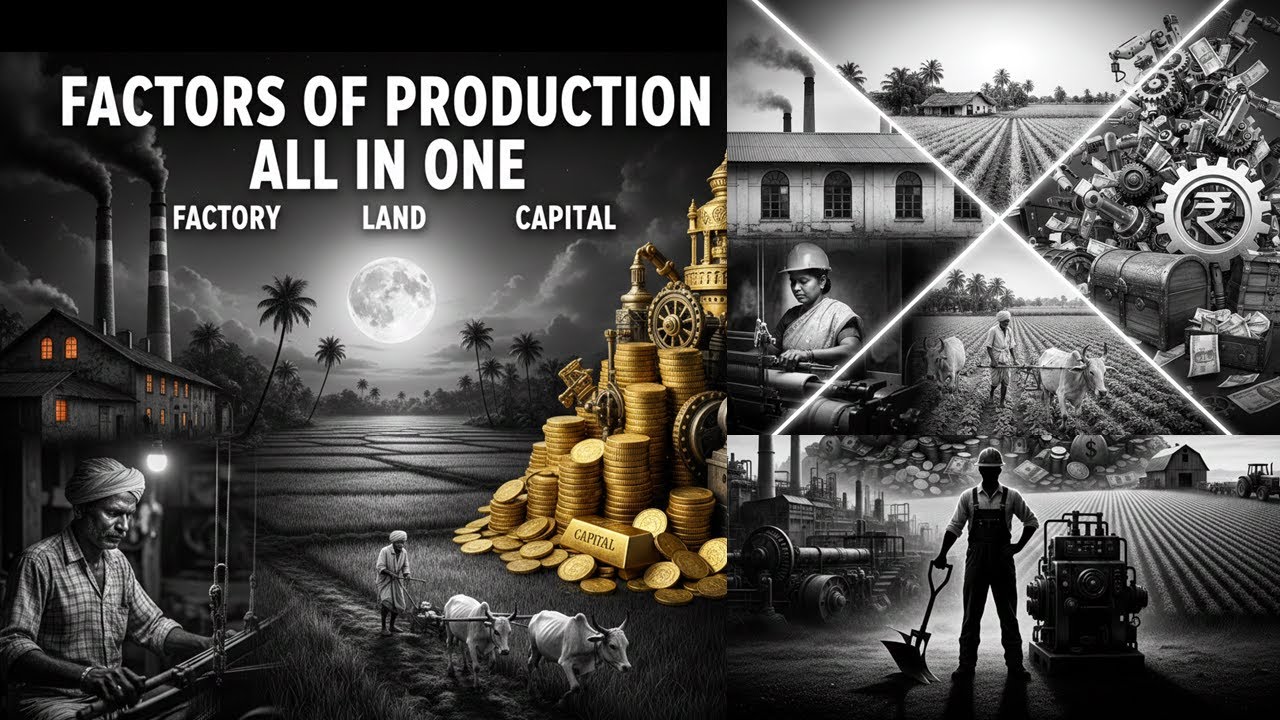 Factors of Production | ONE SHOT | Chapter 7 Class 8 CBSE Social Science (SSC) | Economics