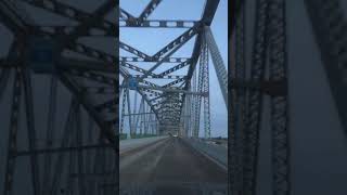 driving over Marine parkway bridge New York.