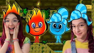 VIRAMOS FOGO E ÁGUA EM UM JOGO INCRÍVEL (Fireboy Watergirl Online) | Família Luluca screenshot 4