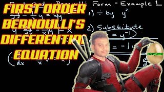 Bernoulli First Order Equations - Example 1