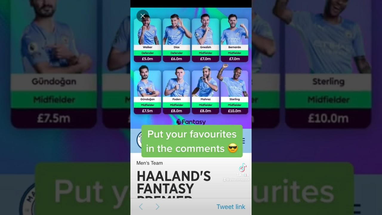 FPL Price Reveal ⚽️Man City 