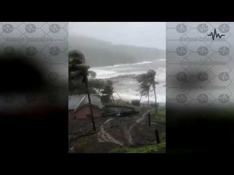 Extremely powerful hurricane Elsa hit Saint Vincent and Barbados