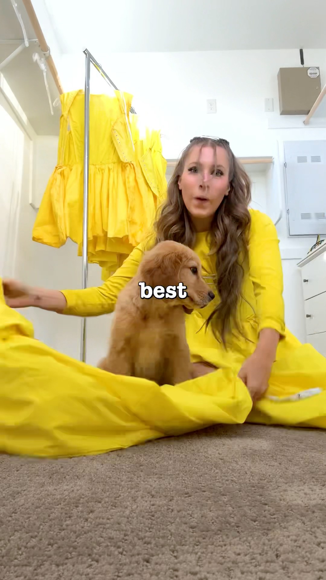 Making My Puppy A Yellow Dress ?