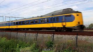 Utrecht (Leidsche Rijn station); passing NS trains (20230927) (6 Clips)