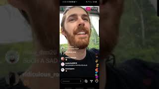 Hozier reading poetry & blessing souls | IG LIVE