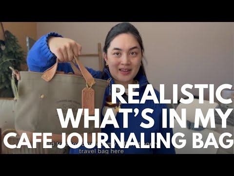 Realistic What I Pack to Cafe Journal