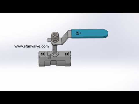 One Piece Ball Valve 3D Video - Sfan