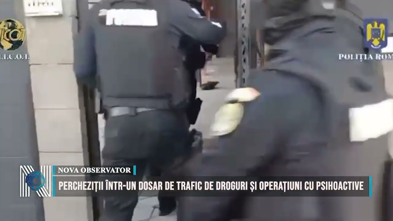 PERCHEZIȚII ÎNTR-UN DOSAR DE TRAFIC DE DROGURI ȘI OPERAȚIUNI CU PSIHOACTIVE